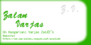 zalan varjas business card